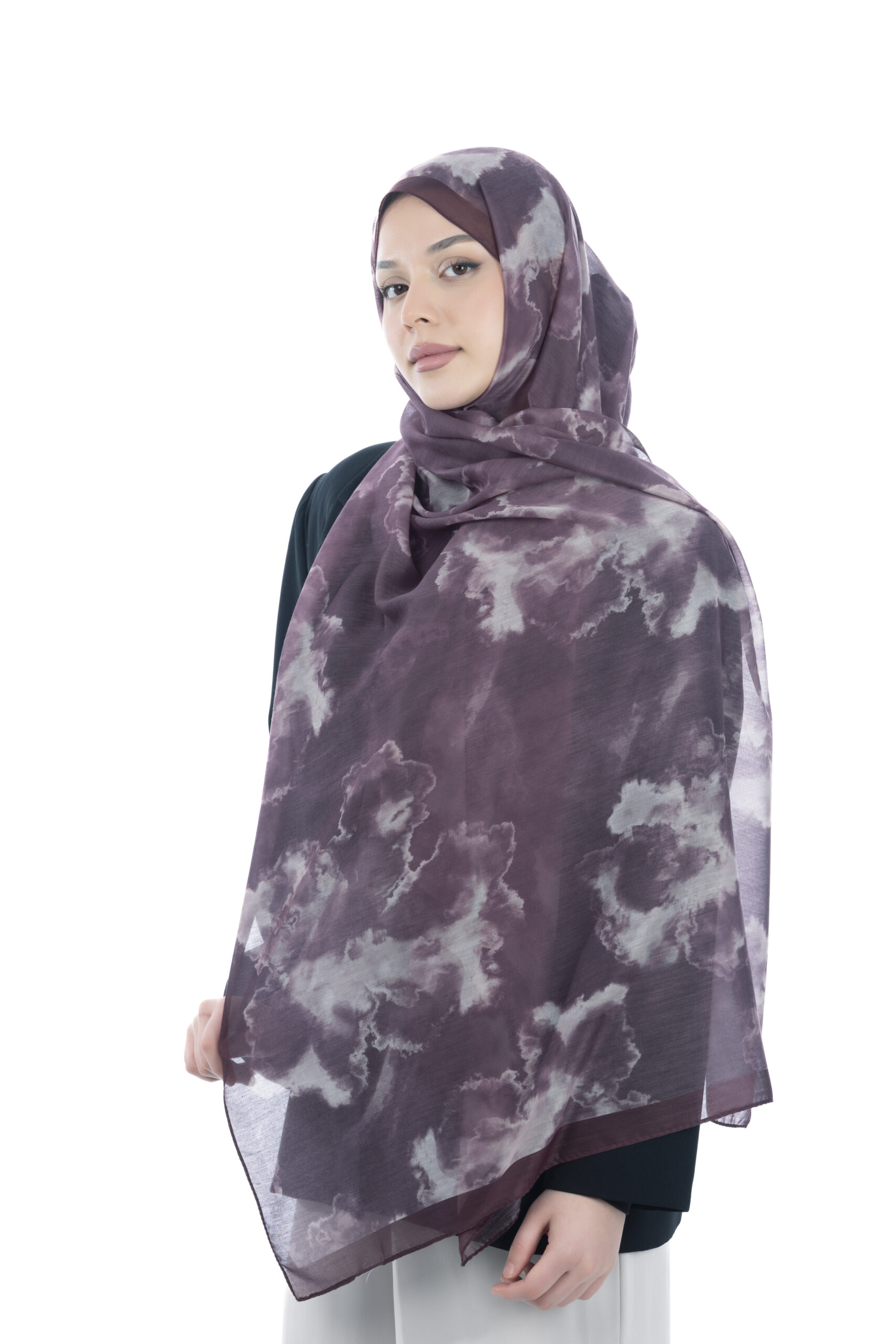 Lara Karen Babil İpeği Şal - Görsel 2